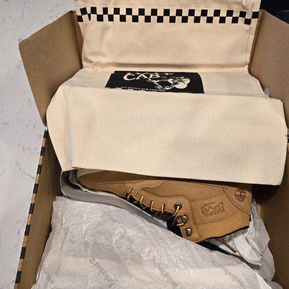 VANS x Timberland Boots Half Cab Hiker Wheat VN000CBNWEA Men’s US 10 NEW RARE - Picture 3 of 16